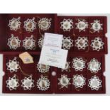 A set of twenty-three Hummel Christmas tree ornaments, in collectors box with certificates,