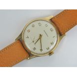 A 9ct gold Garrard wristwatch in original presentation box,
