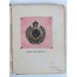 A delightful WWI Royal Engineers Officers common place book containing a quantity of sketches,
