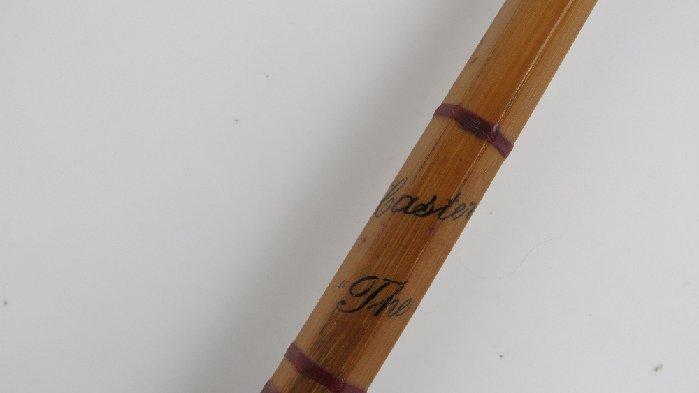 A vintage Allcocks two piece split cane fly fishing rod 'Lightcaster', 8ft long. - Image 4 of 6