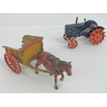 A vintage Britains hand painted Standard Fordson tractor,