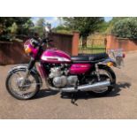 A Suzuki 750 GT 'Kettle', manufactured 1971, registration BRF 330J, 2074 miles unwarranted.