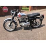 A BSA Rocket Goldstar 650, manufactured 1963, registration 4609R, 1799 miles unwarranted.