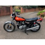 A Kawasaki Z1 900cc, manufactured 1973, registration EWV 330L, 9081 miles unwarranted.