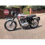 A BSA Goldstar 500, manufactured 1958, registration UXR 840, 39 miles unwarranted since restoration.