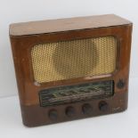 A British Military Officers Mess Marconi Radio having Royal Engineers badge upon.