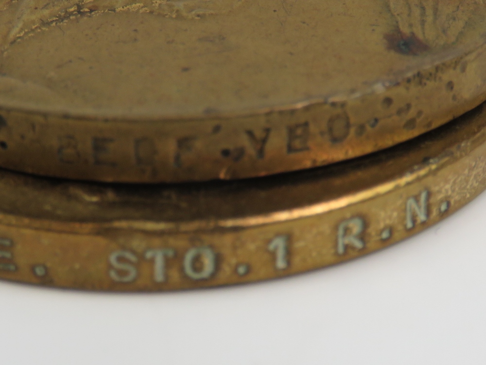 A WWI British medal pair being War medal with ribbon and Victory medal each for G-2525 PTE. E. - Image 6 of 6