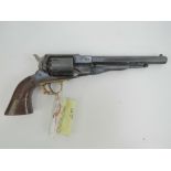 A deactivated (EU Spec) Italian reproduction of a Remington 1858 .44 Black Powder Revolver.