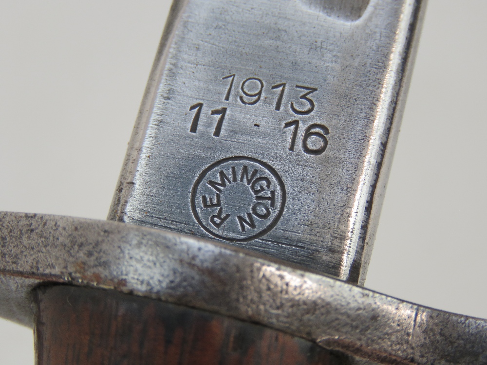 A WWI 13 Pattern Remington bayonet for the P14 rifle, dated 1916. - Image 3 of 4