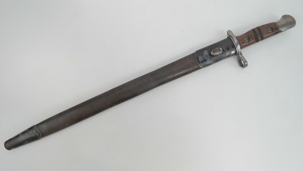 A WWI 13 Pattern Remington bayonet for the P14 rifle, dated 1916.