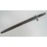 A WWI 13 Pattern Remington bayonet for the P14 rifle, dated 1916.