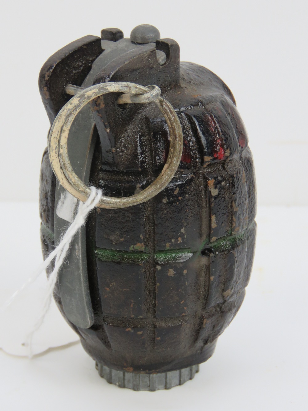 A rare inert WWII British Military Royal Marine Corp/ Navy issue No36 M Mills grenade,