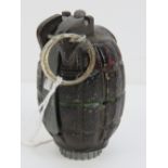 A rare inert WWII British Military Royal Marine Corp/ Navy issue No36 M Mills grenade,