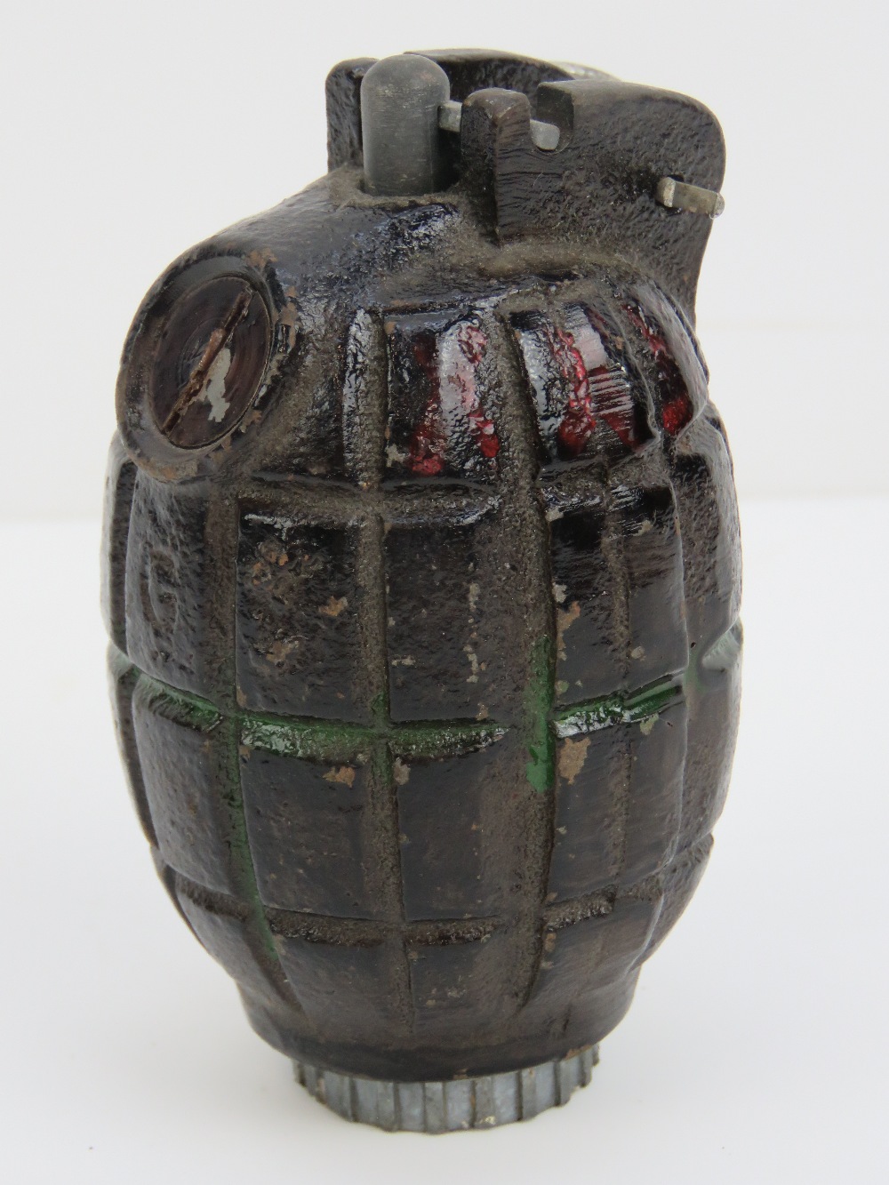 A rare inert WWII British Military Royal Marine Corp/ Navy issue No36 M Mills grenade, - Image 2 of 3