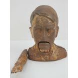 A Hitler bust 'Sieg Heil!' cast metal nutcracker,