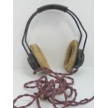 A WWII headset from a Lancaster, having