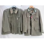 A reproduction WWII German tunic in the