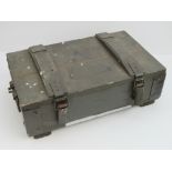 A Polish military transit chest, lid lif