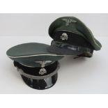Two film/TV prop WWII German SS officers