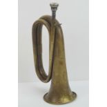 An East German military brass bugle with