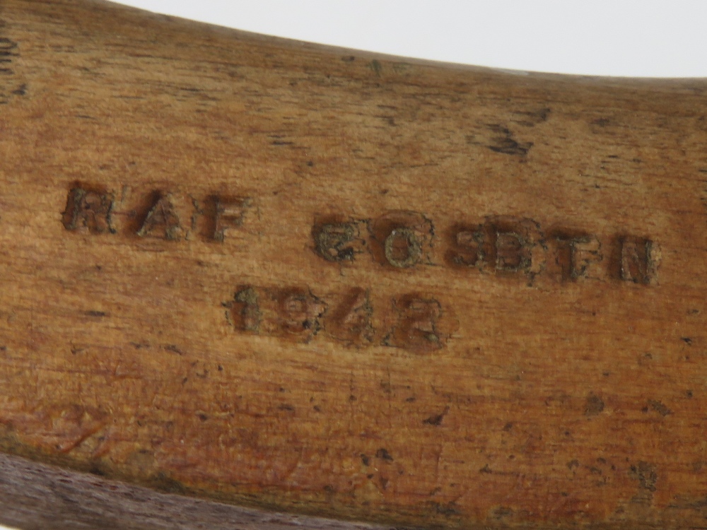 A British Military WWII RAF crutch, impr - Image 2 of 2