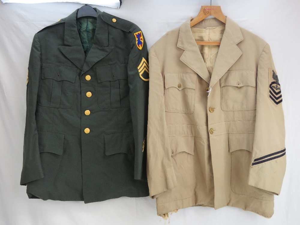 Two US Military Officer's tunics, one ha