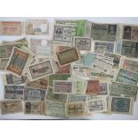 A large quantity of assorted vintage bank notes,