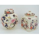 A Mason's Ironstone Mandalay ginger jar and cover, 19cm high,