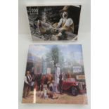 Two as new 1000 piece puzzles in plastic wrapping.