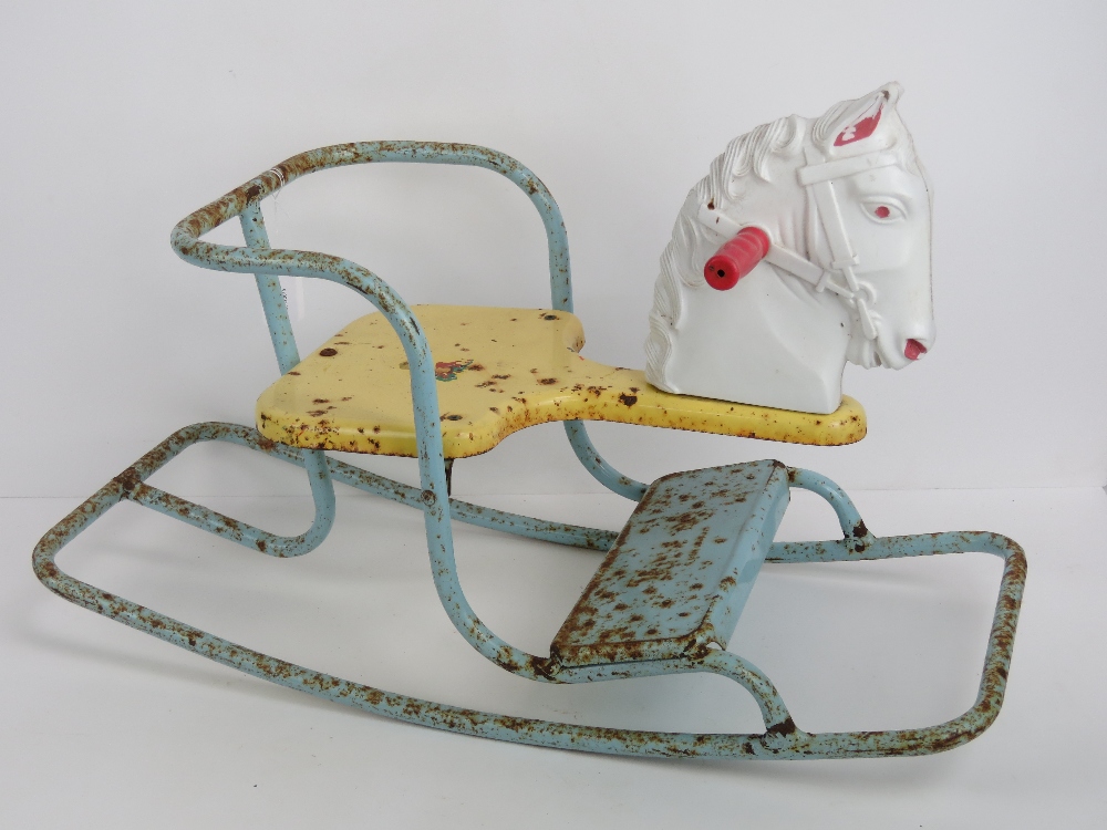 A vintage Tri-ang rocking horse, 67cm in - Image 3 of 3