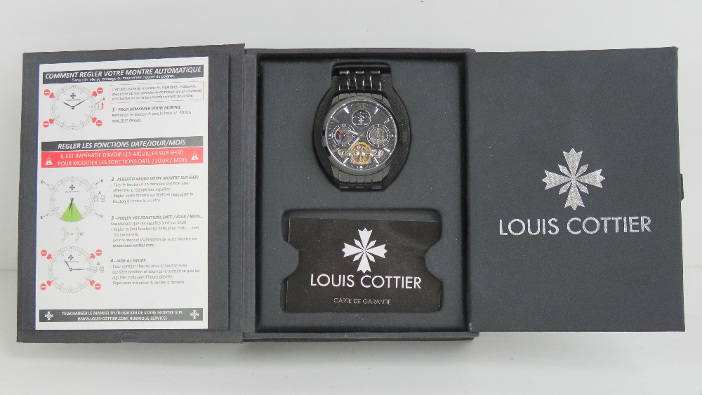 A Louis Cottier automatic Dual Time 'Pha - Image 2 of 6