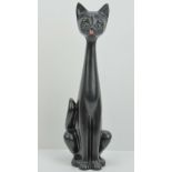 A Jema Holland cat figurine in rare blac