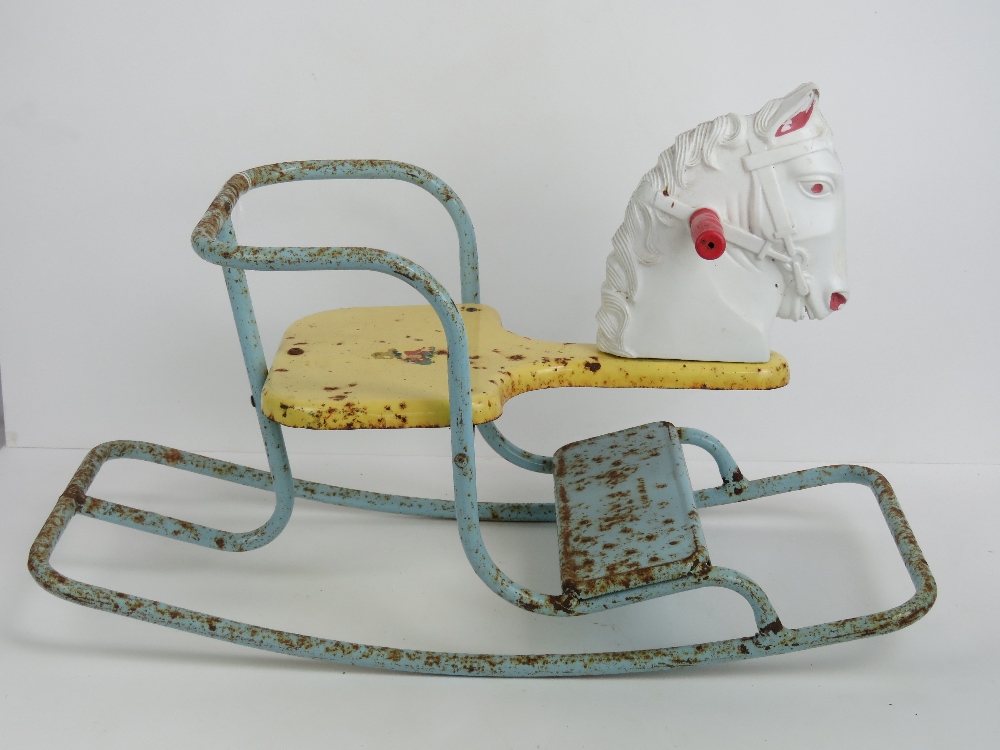 A vintage Tri-ang rocking horse, 67cm in