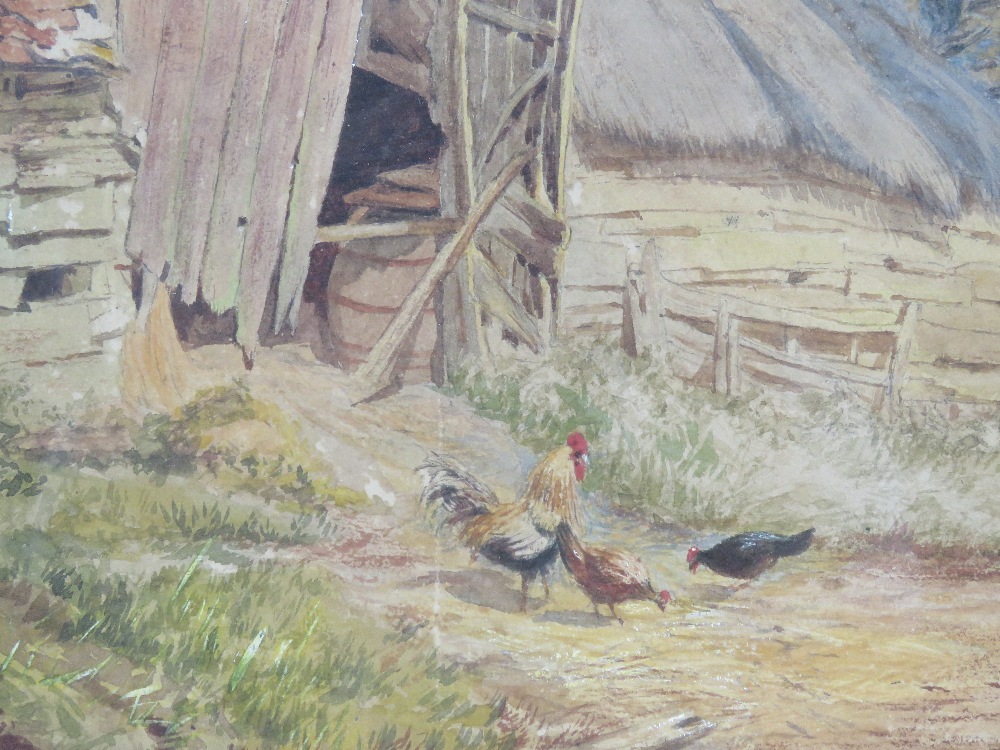 Watercolour; early 19th century farmyard - Image 3 of 3