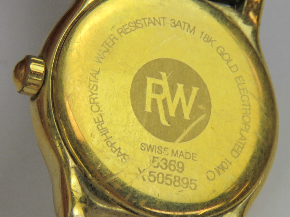 An 18ct gold plated Raymond Weil ladies - Image 2 of 3