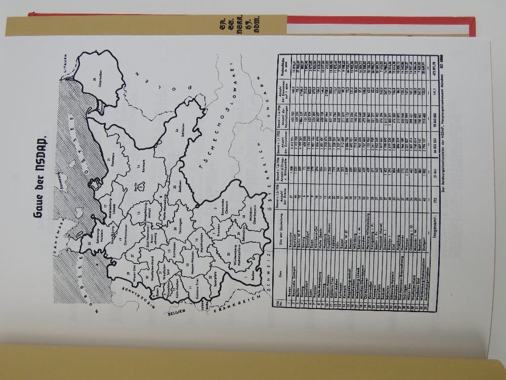A reproduction WWII German Political Leaders organisation book. - Image 3 of 3