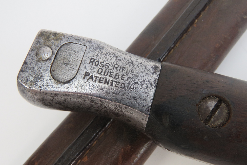 A WWI Canadian Infantry issue Ross rifle bayonet having regiment marks and dated 1912, - Image 3 of 5