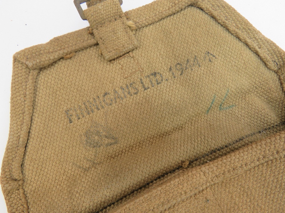 A WWII British Military issue Bren LMG spare barrel case dated 1944 containing accessories. - Image 3 of 3