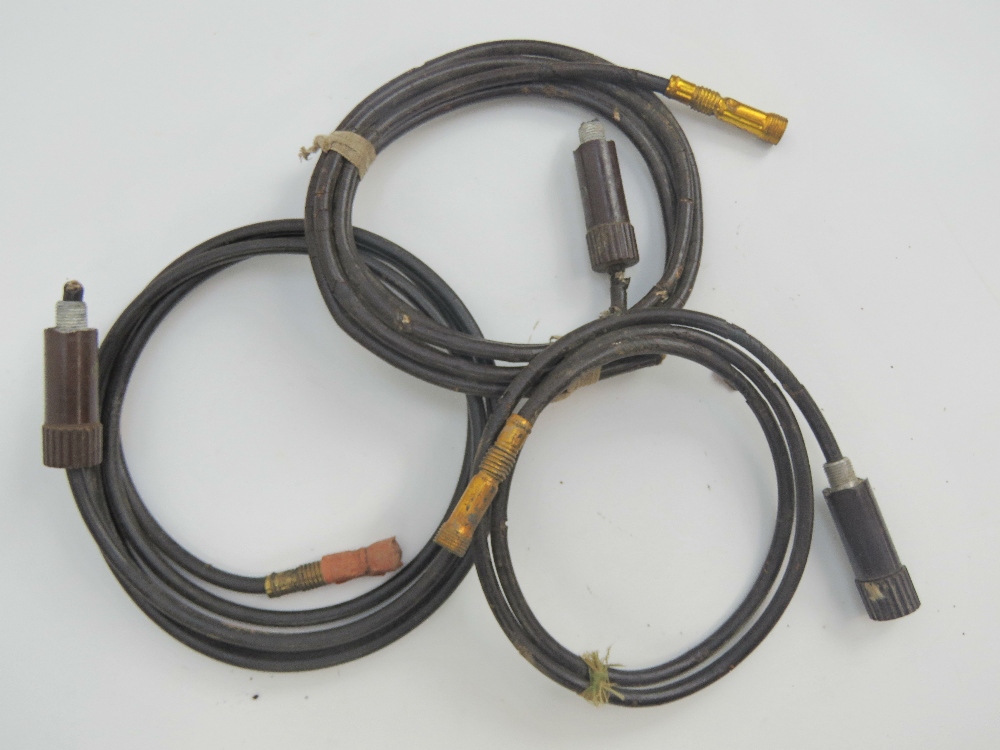 Three German demolition / ordinance cables with fittings.