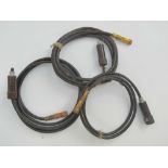 Three German demolition / ordinance cables with fittings.