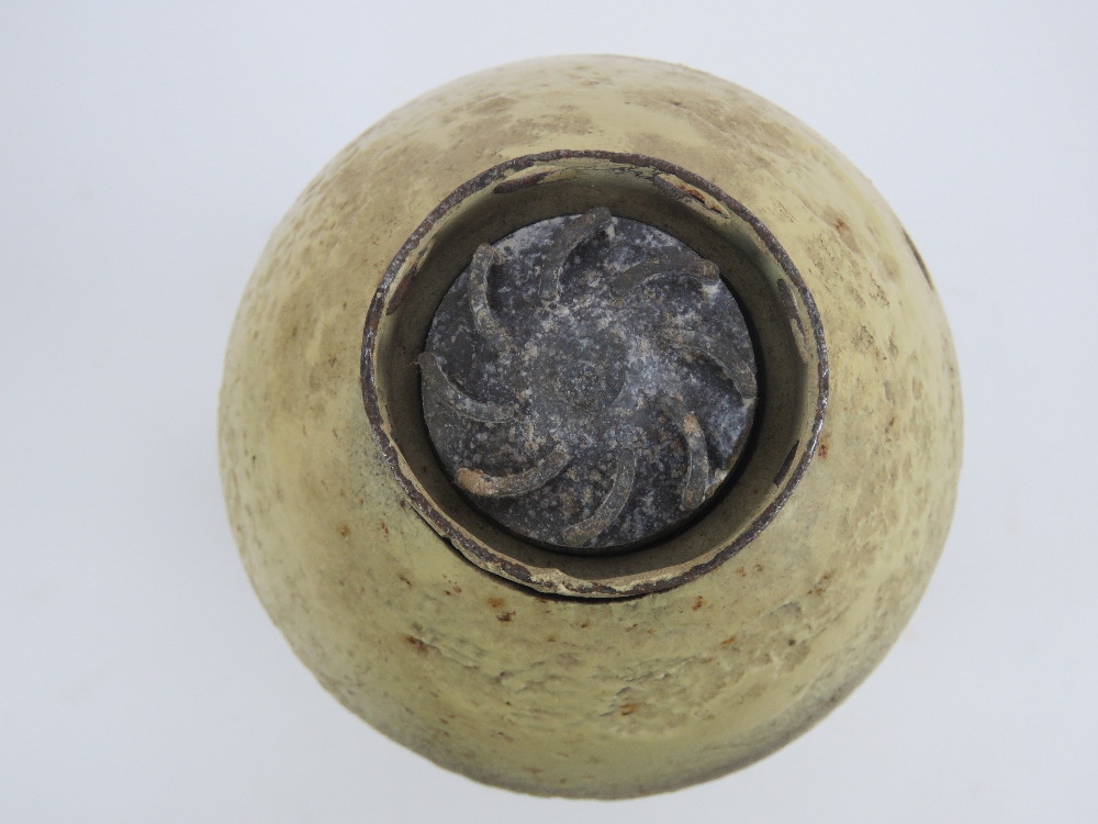 An inert German SD4 hollow charge anti tank ariel bomb together with timing fuse. Approx 32cm high. - Image 2 of 3