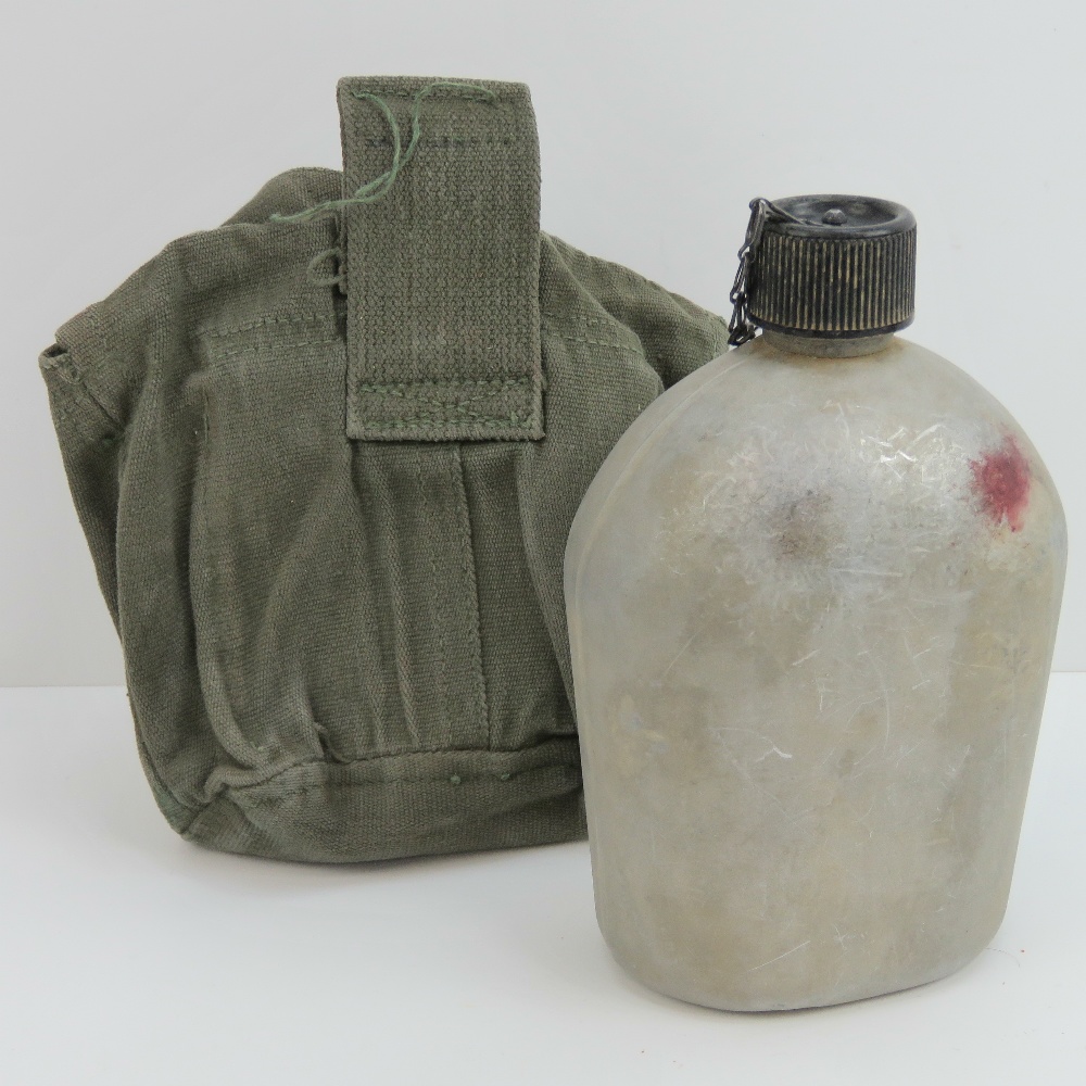 A WWII US water bottle with canvas slip. - Image 2 of 2