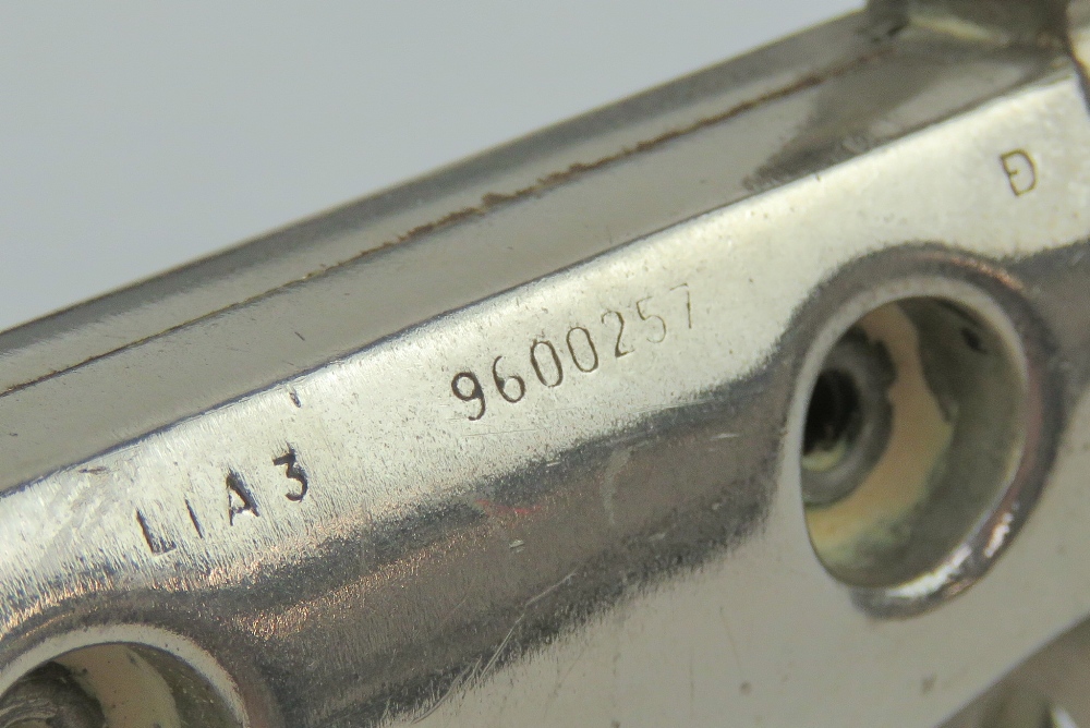 An L1 chromed bayonet with scabbard measuring 32cm in length. - Image 3 of 4