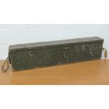 A WWII British and Commonwealth Military Bren Mk 2 transit / carry chest with stencilling upon and