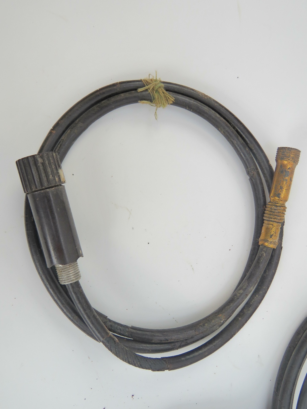 Three German demolition / ordinance cables with fittings. - Image 2 of 2