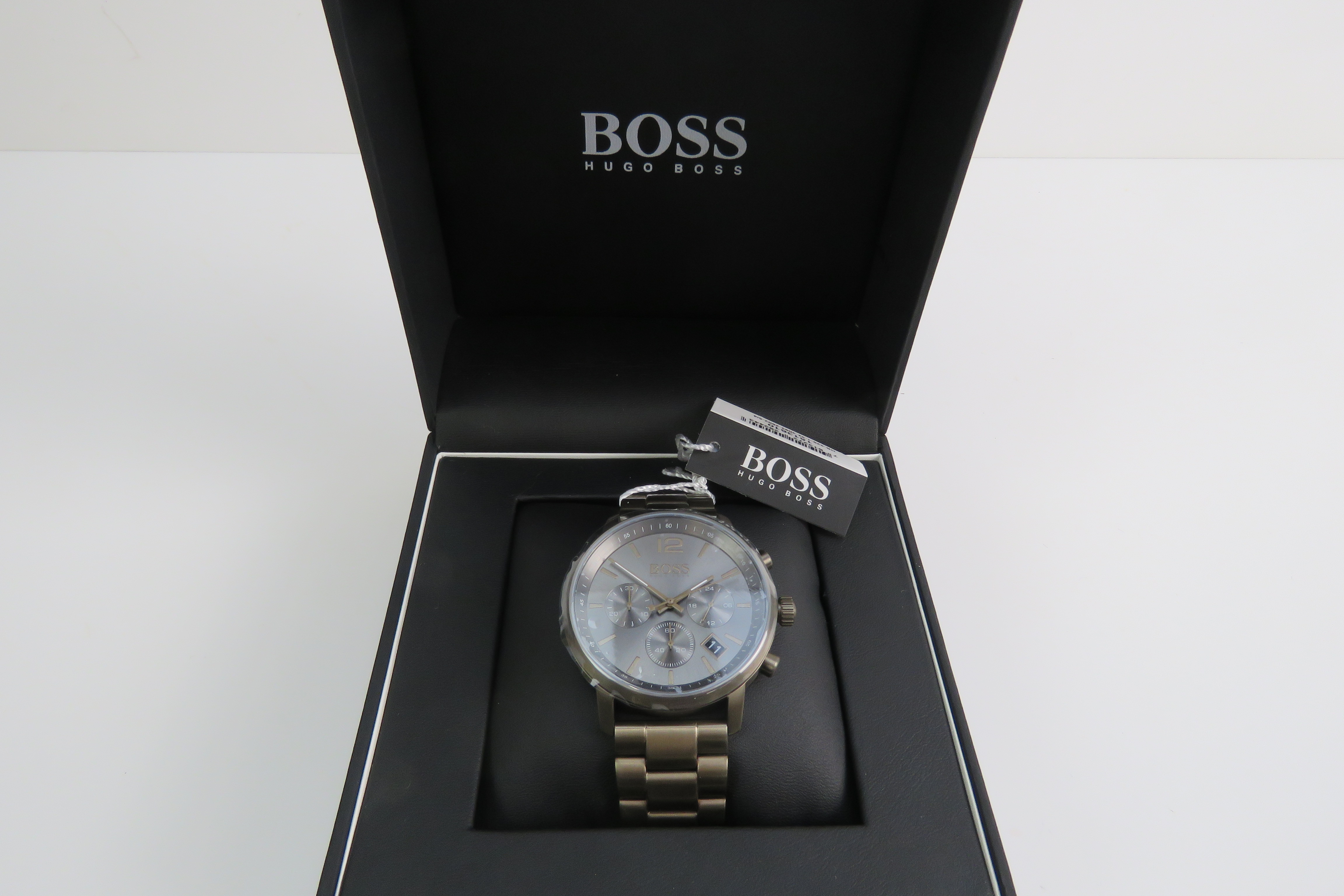 A Hugo Boss stainless steel wristwatch in as new condition complete with box and papers, - Image 2 of 9