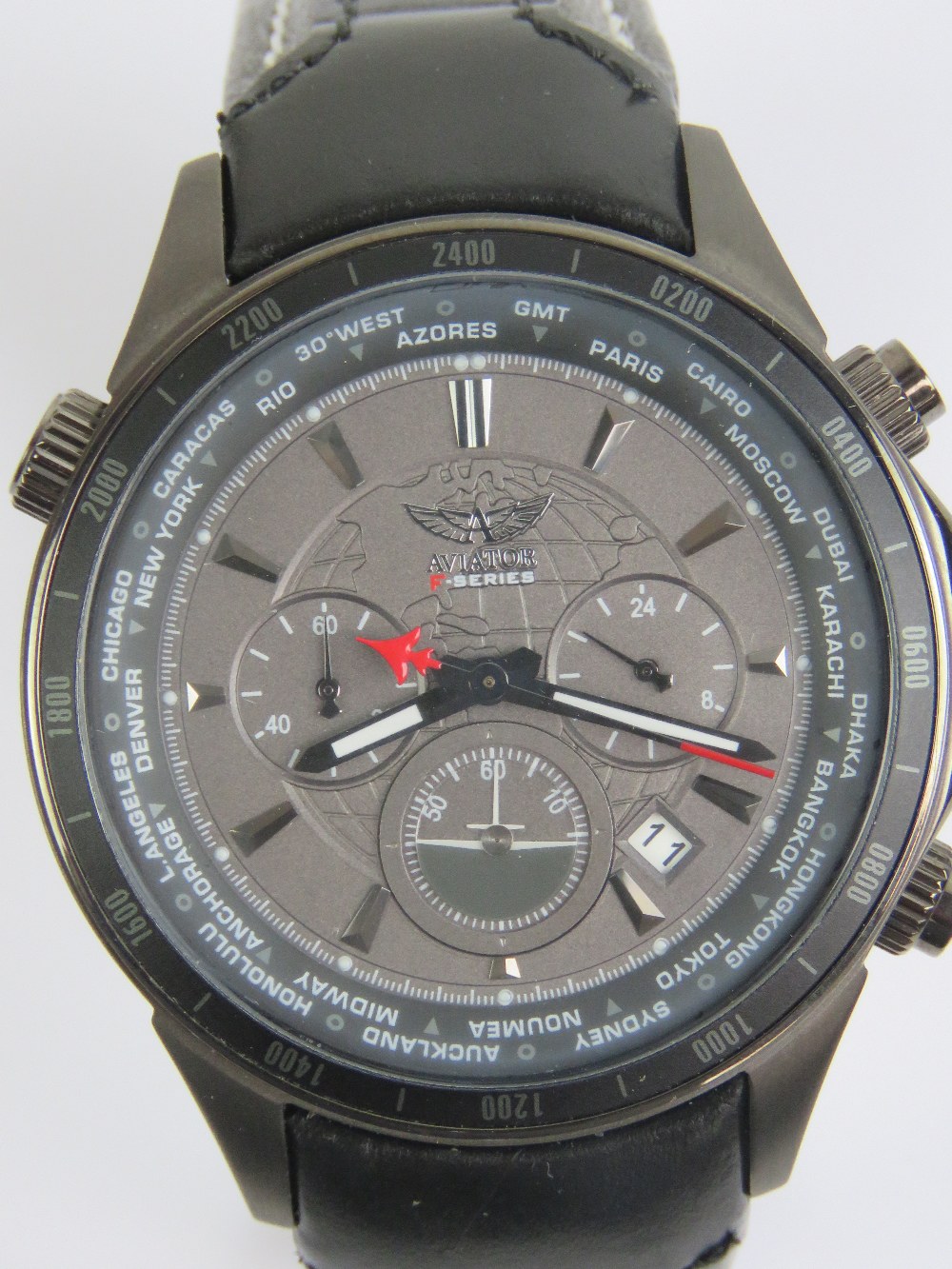 An Aviator F-Series stainless steel wristwatch in as new condition with box (box a/f) and having - Image 2 of 5