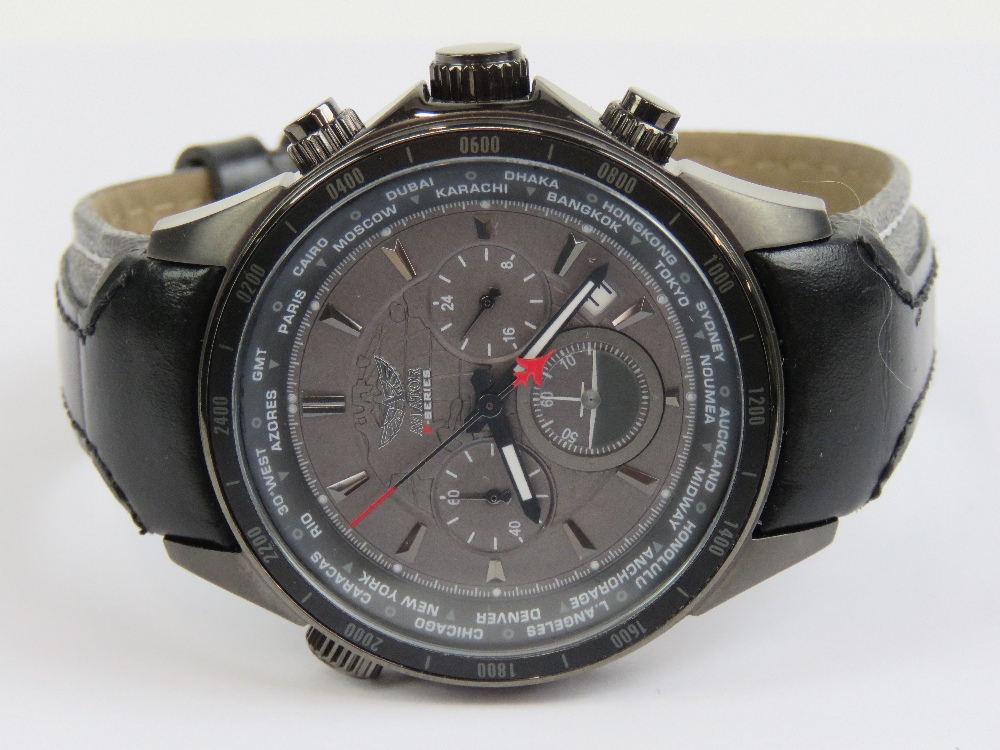 An Aviator F-Series stainless steel wristwatch in as new condition with box (box a/f) and having - Image 4 of 5