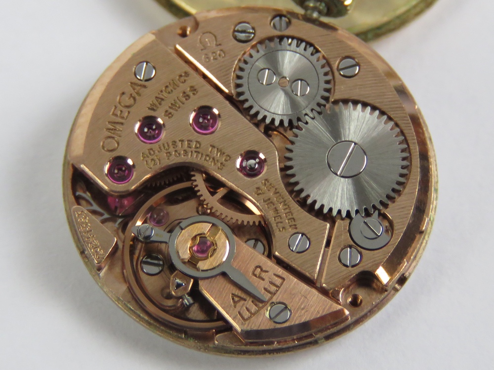 A 9ct gold ladies Omega cocktail wristwatch complete with integral 9ct gold strap, hallmarked 375, - Image 6 of 8