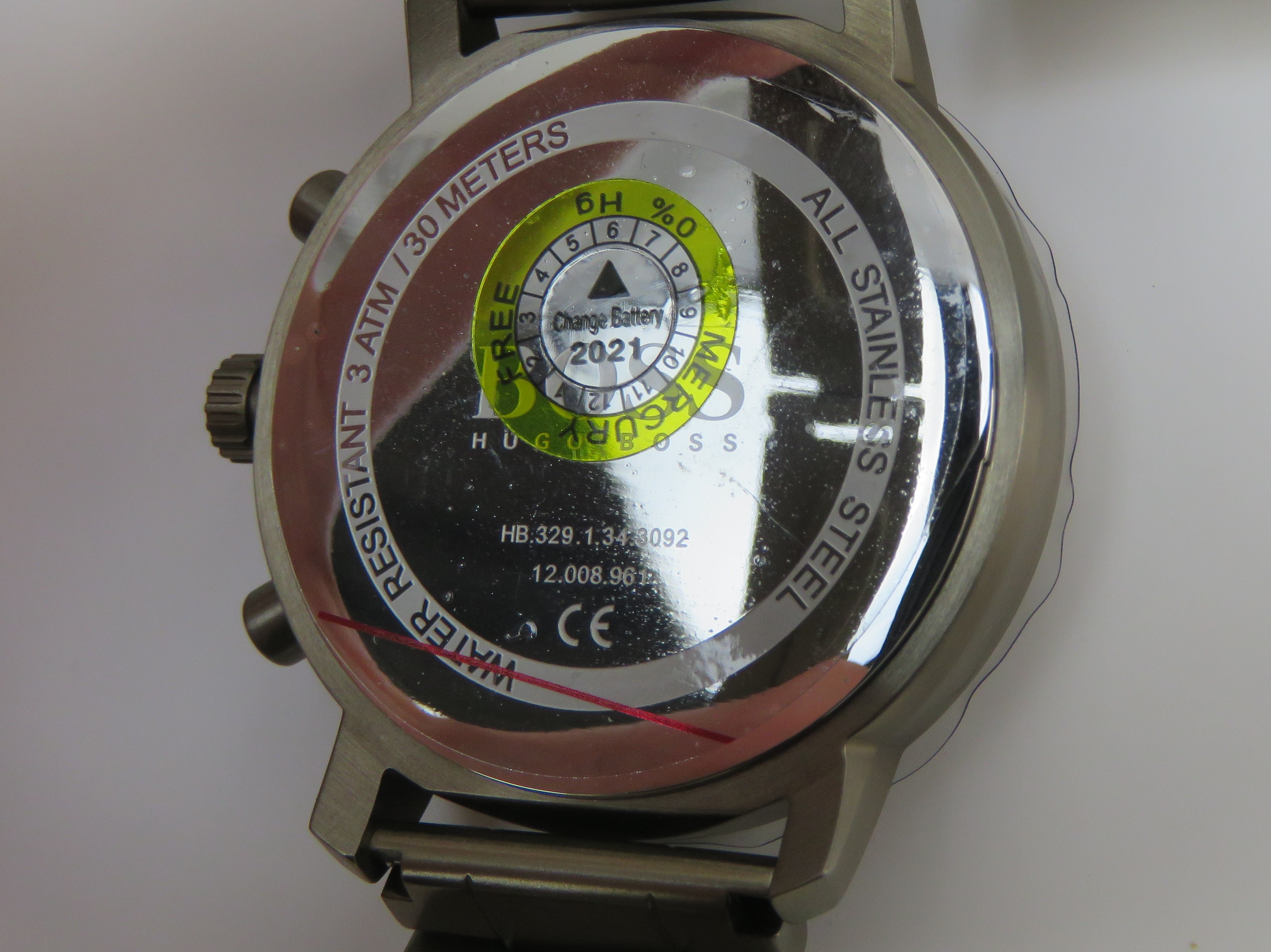 A Hugo Boss stainless steel wristwatch in as new condition complete with box and papers, - Image 6 of 9
